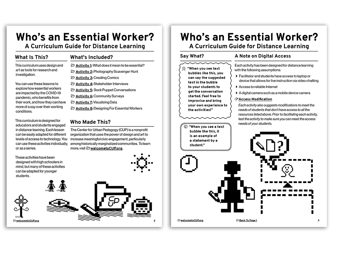Who's An Essential Worker: A Curriculum Guide For Distance Learning